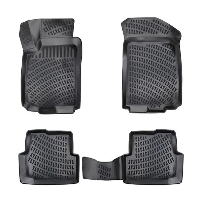 Alfombrilla de goma moldeada 3D personalizada para Chevrolet Aveo 2012-UP 4 piezas Foto 1 de 4