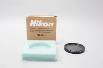 Genuine Nikon 62mm Circular Polarizing CPL Filter + HN-26 Screw-In Lens Hood - Image 1 of 4