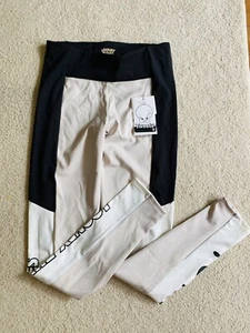 Zara Girls Looney Tunes  leggings Size 13-14Y Beige Black NWT - Picture 1 of 8