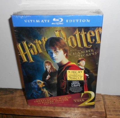 Harry Potter and the Chamber of Secrets (Blu-ray Disc, 2009, 3-Disc Sealed - Image 1 of 3