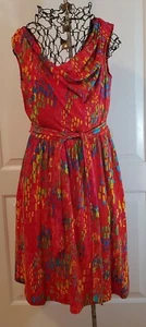  Ellen Tracy Multicolor summer Dress Size 6 - Picture 1 of 4
