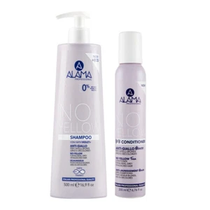 ALAMA Professional Kit No Yellow Shampoo 500ml + Conditioner Mousse 200ml - Imagen 1 de 1