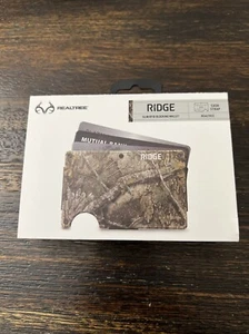 Ridge Wallet Slim RFID Blocking Wallet w/ Cash Strap REALTREE APX Camo NEW! - Picture 1 of 7