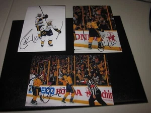 LOT OF 6 COLIN WILSON SIGNED AUTOGRAPHED 4X6 NASHVILLE PREDATORS PHOTOS - Picture 1 of 2