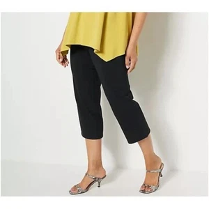 Women with Control PANTS Size 4X PULL ON Crop HIGH RISE Stretch TUMMY CONTROL - Picture 1 of 12