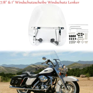 7/8'' 1'' Motorcycle Screen Windscreen Windshield Deflector Bars Large Universal - Picture 1 of 9