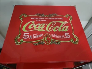 Vintage Metal Store Display Coca Cola Rack with Sign 31" TALL 18" X 16" - Picture 1 of 12