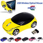 USB Receiver LED Lighting 3D Car Shape 2.4GHz Wireless Mouse Mice For PC Laptop