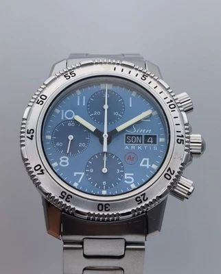 Reloj automático para hombre Sinn 203.ARKTIS cronógrafo esfera azul 41 mm Foto 1 de 4