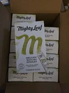 10 Box Mighty Leaf Organic Matcha Single Fine Gr Japan Green Tea 12 Ct (GG6) - Picture 1 of 7