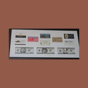 Seinfeld Custom Framed Collection Money Business Cards Memorabilia Jerry Elaine - Picture 1 of 5