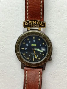 Orologio Camel Trophy Green Belt swiss movement 35mm vintage watch caliber eta - Imagen 1 de 11