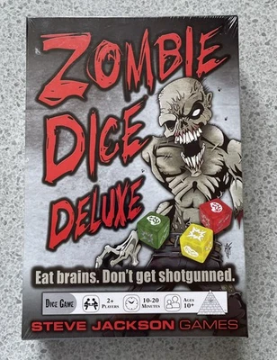 SJG Dicegame Zombie Dice Deluxe 2021 2nd Edition Box New & Sealed Game - Image 1 of 4