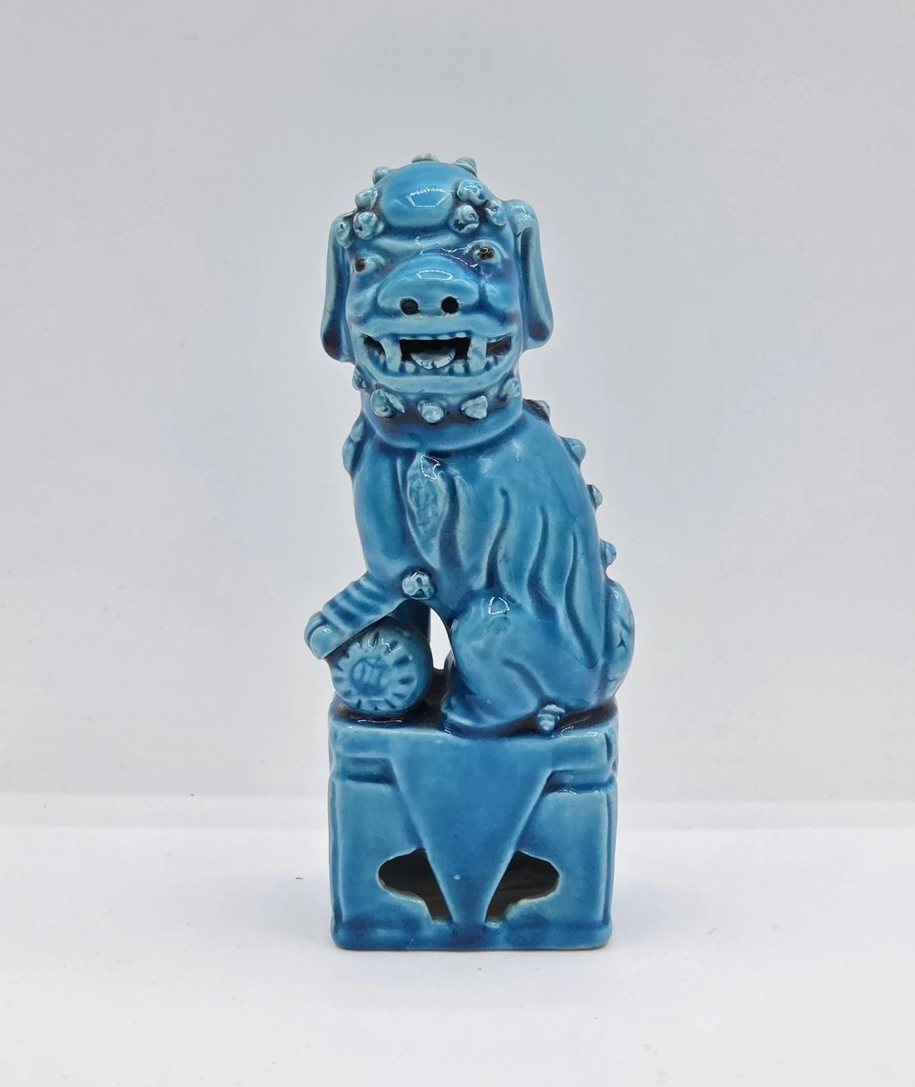 陶瓷蓝色清朝(1644-1911) 中国朝代中国风雕像、雕像| eBay