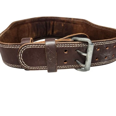 Cinturón de levantamiento de pesas de cuero RDX 4" XL - Cinturón de levantamiento de pesas curtido en V hecho a mano Foto 1 de 4