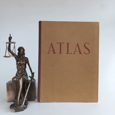 1953🇩🇪DDR Atlas zur Erd- und Länderkunde Große Ausgabe von  F. Haefke *696 - Bild 1 von 4