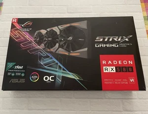 ASUS ROG Strix Gaming AMD Radeon RX 580 8GB OC Edition Grafikkarte - Bild 1 von 8