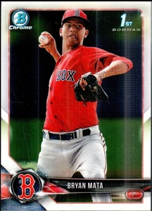 2018 Bowman Chrome Prospects #BCP2 Bryan Mata Boston Red Sox 1st Rookie - Bild 1 von 2