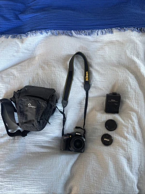 Nikon D3400 DSLR Camera with AF-P DX 18-55 VR Lens - Black - Image 1 of 4