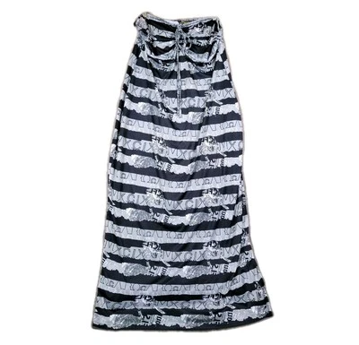 ROCAWEAR Dress Women's 2X Plus Halter Maxi Dress Full Length Neck Tie Flowy Y2K  - Image 1 of 4