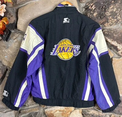Chaqueta cortavientos vintage años 90 Los Angeles Lakers Starter talla L/XL juvenil NBA Foto 1 de 4
