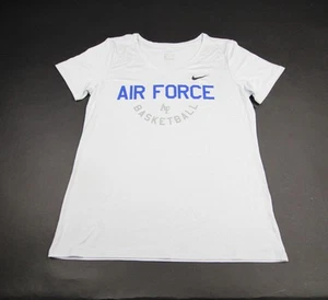 Air Force Falcons Nike Dri-Fit Short Sleeve Shirt Women's Light Gray New - Picture 1 of 5
