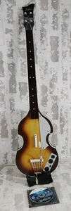 Beatles Rockband Hofner Wireless McCartney Bass Guitar Xbox w/Game No Dongle - Picture 1 of 16
