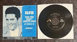 ELVIS PRESLEY- Your Time Hasn't Come Yet Baby/Let Go. 45 w/Picture Sleeve. 1968 - Bild 1 von 2