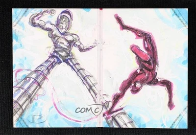 2014 Upper Deck Marvel Premier Booklets 1/1 Sal Abbinanti Auto Sketch i1f - Image 1 of 3