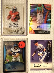 2016 ezekiel elliott rc autograph jeff hostetler joey galloway 6 signed cards - Picture 1 of 5