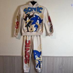 Sonic the Hedgehog Hoodie Jogger Set Kids Size 6-8 Freeze SEGA Official 2-Piece - Picture 1 of 24