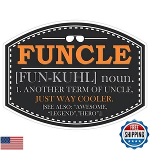 Funcle Sticker 4 Inch - Waterproof Vinyl Decal for Laptop Water Bottle Car Tu - Picture 1 of 5