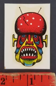 Native Monster Alien 1950's Decal Sticker Mini Card (NM) - Picture 1 of 2