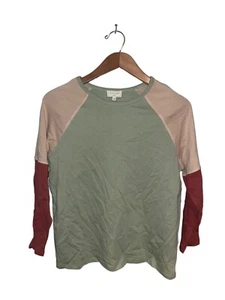 Top Hayden Girls Colorblock Raglan Talla Grande Cuello Redondo Verde Bronceado - Imagen 1 de 5