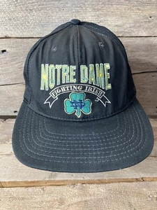 Vtg Notre Dame Fighting Irish Licensed NCAA The Game Snapback Hat Made in USA - Picture 1 of 10