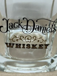 Jack Daniels Whiskey Brand Square Rocks Glass Tumbler Vintage - Picture 1 of 9