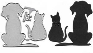 Animal Dog Cat Cutting Dies for Card Making Cutting Dies Cut Stencils for DIY... - Picture 1 of 9