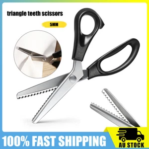 Dressmaking Pinking Shears Crafts Zig Zag Cut Serrated Scissors Serrated Fabric - Picture 1 of 11