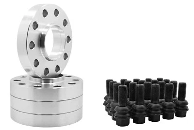 Kit espaciador centrado en el buje 5x130 mm Porsche Boxster, 718 Boxster 25 mm con pernos de orejetas Foto 1 de 4