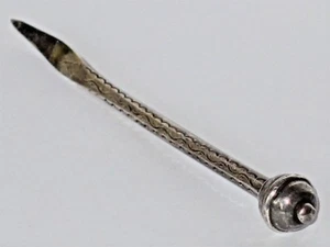 Rare antique solid silver smoking pipe cleaner cleaning tool cleaner - Picture 1 of 12