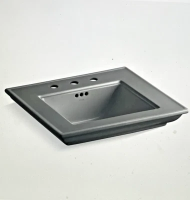 Kohler 2345-8-58 Memorias Majestuoso Lavabo Lavabo Gris Trueno #109327 P34 Foto 1 de 4