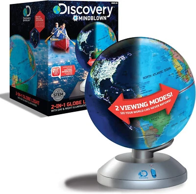 Discovery #Mindblown 2-In-1 Globe Light Day & Night Illumination NEW - Image 1 of 4