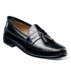 Florsheim Pisa Black Moc Toe Tassel Loafer - Picture 1 of 18