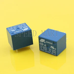 2 PCS High Quality 5 Pins RELAY 24V DC Coil Power Relay PCB SRD-24VDC-SL-C - Picture 1 of 3