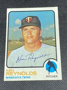 Ken Reynolds Twins Signed Auto Autographed 1973 Topps Card #638 ~ COA - Picture 1 of 4