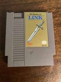 Zelda II: The Adventure of Link Gray (Nintendo NES) Authentic Tested GREAT SHAPE