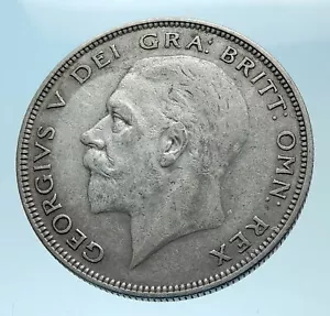1935 Great Britain United Kingdom UK King GEORGE V Silver Half Crown Coin i78096 - Picture 1 of 3