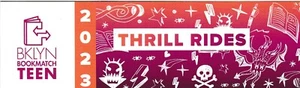 2023 Brooklyn Public Library Bookmark Thrill Rides Horror Reading Book List - Picture 1 of 2