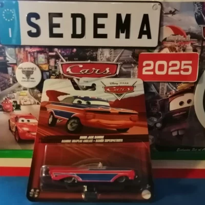 Cars 2 Ramone Union Jack-Disney Pixax.Bl.SeriePicco Rosso 2021 Mattel 1/55 metal - Immagine 1 di 3