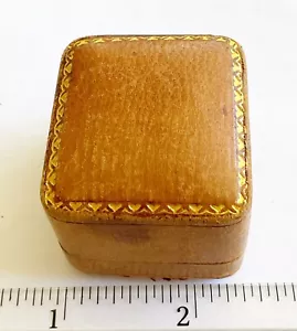 Rare Antique Leather Ring Box, Marcus And Co - Picture 1 of 5